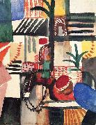 August Macke Mann mit Esel oil painting